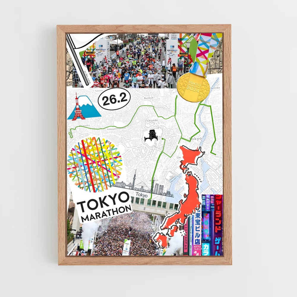 Poster Tokyo Run – affiche Athlétisme (vue 4)